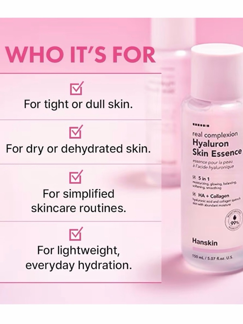 3/$15 🌸 Hanskin Hyaluron Skin Essence Serum - Mini - Picture 7 of 9